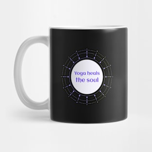 Yoga heals the soul Mug